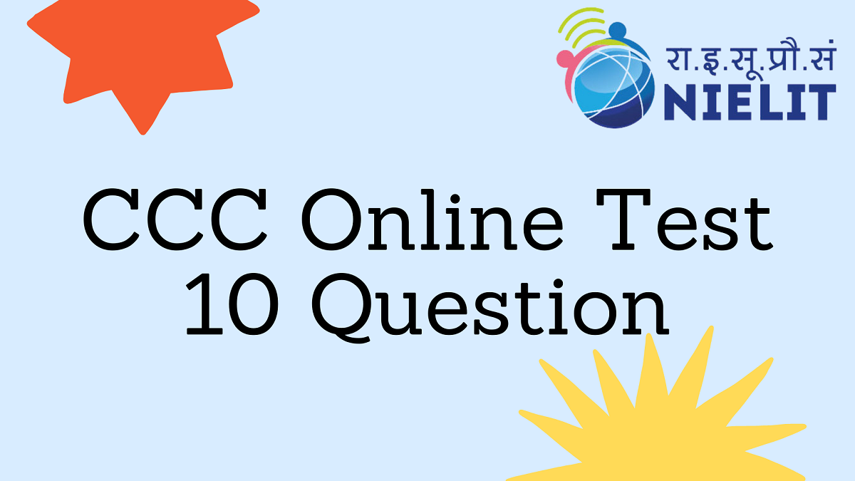CCC Online Test 10 Question